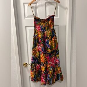 Aerie Multicolor Strapless Dress